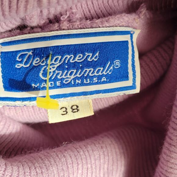 Vintage Designer's Original Lavender Turtleneck Sweater - Picture 5 of 5